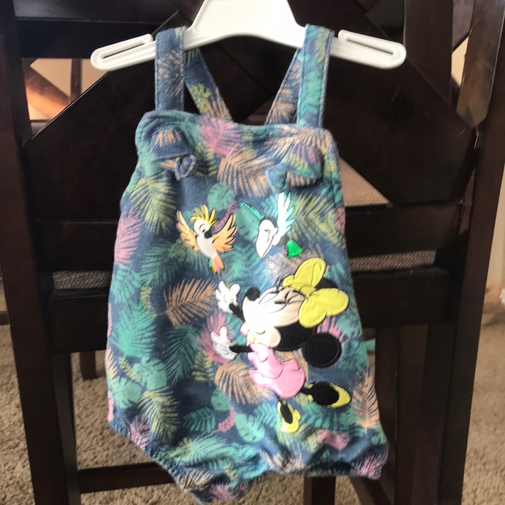 Disney Store Tropical Print Minnie Romper